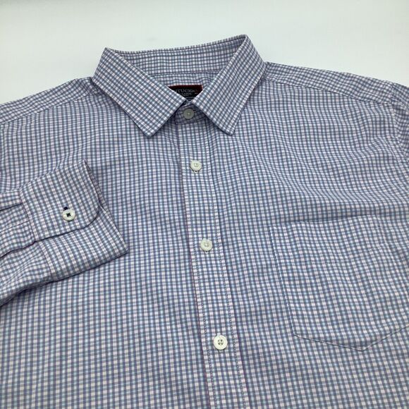 Untuckit Mens Dalton Slim Fit Long Sleeve‎ Button Up Shirt Size XL - Picture 1 of 9
